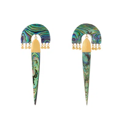 Freya Rose Women's Green / Blue / Gold Myla Verde In Multi