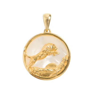 Freya Rose Women's Leo, Gold Zodiac Pendant