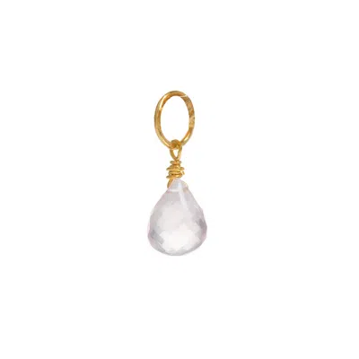 Freya Rose Women's Pink / Gold Rose Quartz Charm In Metallic
