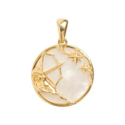 Freya Rose Women's Sagittarius, Gold Zodiac Pendant