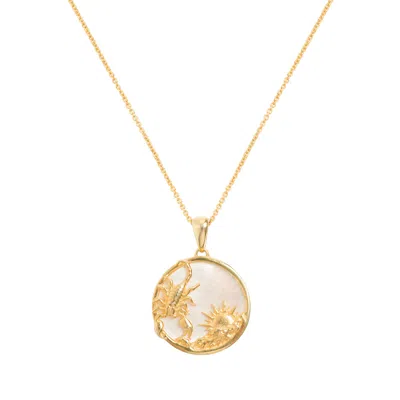 Freya Rose Women's Scorpio, Gold Zodiac Necklace