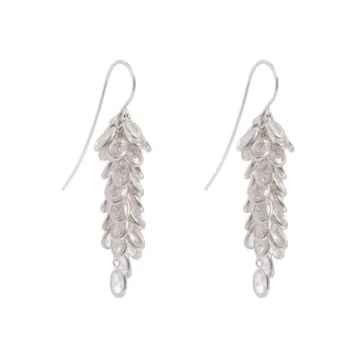 Freya Rose Women's Silver Midi Crystal Drops