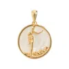 Freya Rose Zodiac Pendant In Gold