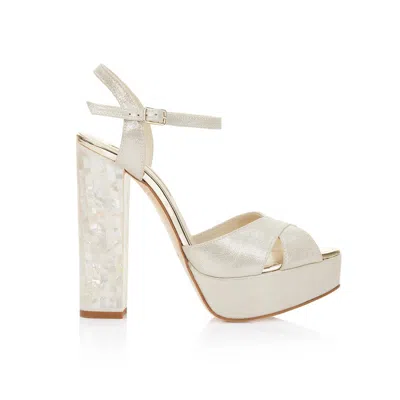 Freya Rose Women's White Bonnie - Pearl Heel