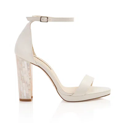 Freya Rose Women's White Dove Pearl Heels