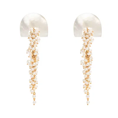Freya Rose Women's White Hakuro Long Drops