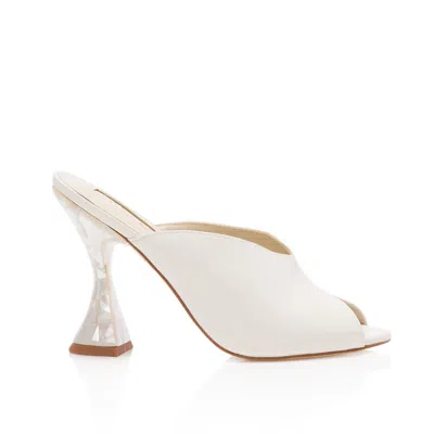 FREYA ROSE WOMEN'S WHITE MIMI - PEARL HEEL