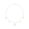 Freya Rose Women's White / Silver Petite Moon Necklace, Silver