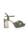 Freya Rose Women's Gold / Green Zahra Verde In Green