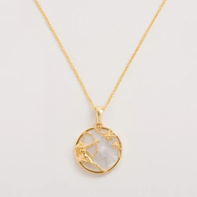 Freya Rose Zodiac Necklace In Sagittarius