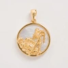 Freya Rose Zodiac Pendant In Aquarius