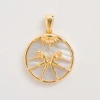 Freya Rose Zodiac Pendant In Gemini