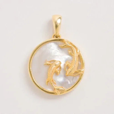 Freya Rose Zodiac Pendant In Pisces