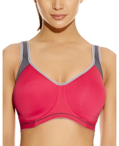 Freya Sonic Underwire Moulded Spacer Sports Bra In Hot Crimson