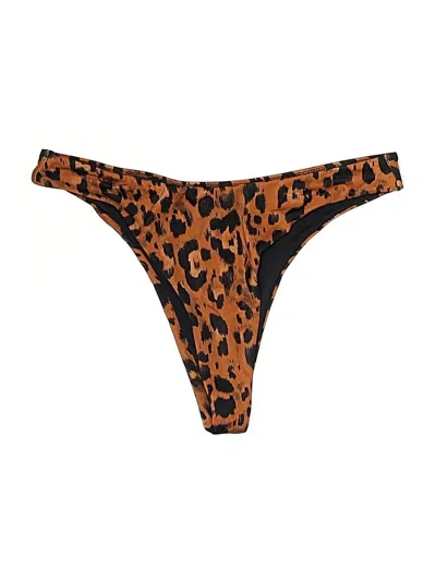 Pre-owned Freya Swimsuit Bottoms In Brown