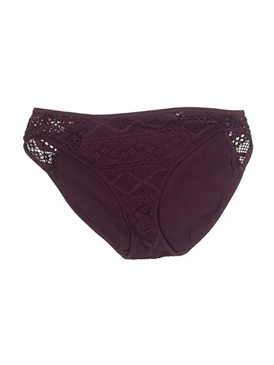Pre-owned Freya Swimsuit Bottoms In Burgundy