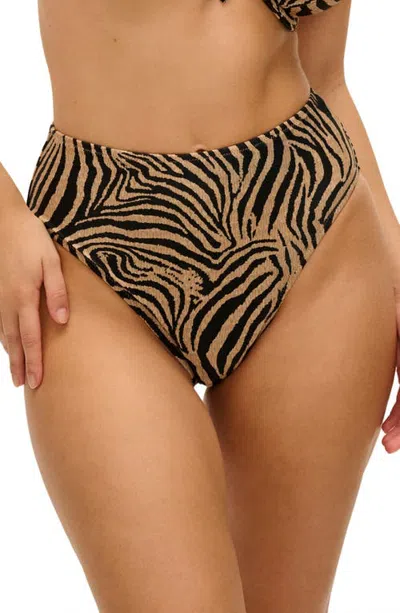 Freya Tortoli Bay High Waist Bikini Bottoms In Natural