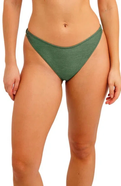 Freya Waves High Cut Bikini Bottoms In Green