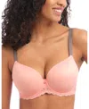 Freya Women's Offbeat Underwire Demi T-shirt Bra, Aa5450 In Rosehip