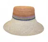 Freya Women's Packable Crochet Bucket Hat In Natural Stripe In Multi