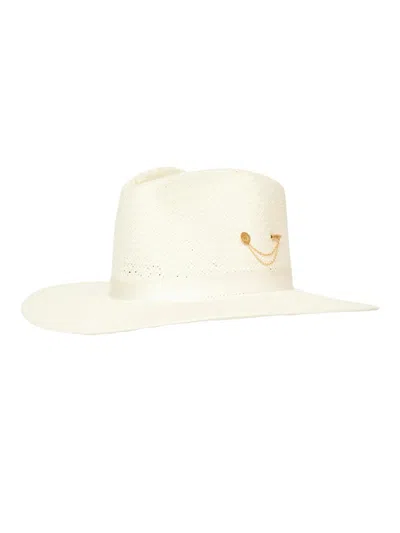 Freya Women's Wanderer Packable Straw Fedora In White