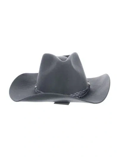 Pre-owned Freya Wool Structured Cowboy Hat In Blue