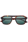 Freyrs Eyewear Addison Aviator Sunglasses In Brown