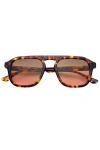 Freyrs Eyewear Addison Aviator Sunglasses In Brown