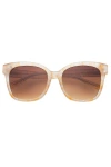 Freyrs Eyewear Amber Cat Eye Sunglasses In White
