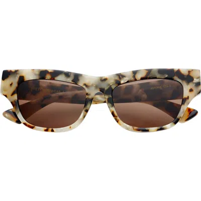 Freyrs Eyewear Astoria Cat Eye Sunglasses In Brown