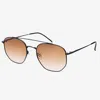 Freyrs Eyewear Austin Aviator Sunglasses In Gold/brown In Brown