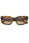 Freyrs Eyewear Beatrix Cat Eye Sunglasses In Brown