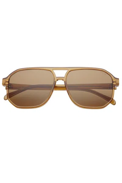 Freyrs Eyewear Billie Aviator Sunglasses In Brown