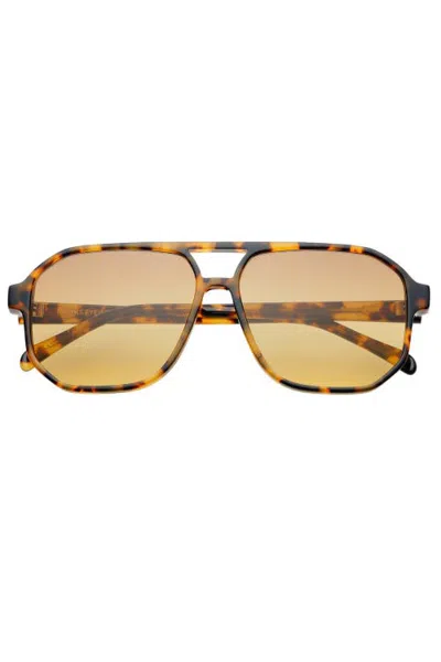 Freyrs Eyewear Billie Aviator Sunglasses In Brown