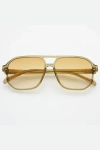 Freyrs Eyewear Billie Aviator Sunglasses In Gold