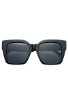 Freyrs Eyewear Bon Chic Oversized Square Sunglasses In Black