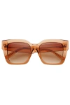 Freyrs Eyewear Bon Chic Oversized Square Sunglasses In Brown