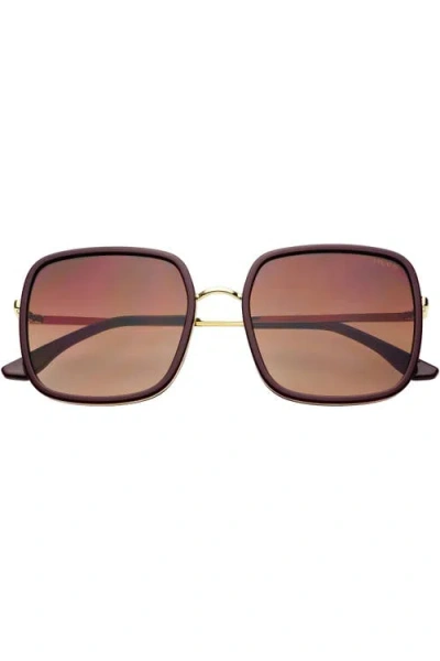 Freyrs Eyewear Cosmo Square Oversized Sunglasses In Purple