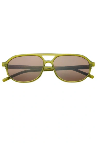 Freyrs Eyewear Fenix Aviator Sunglasses In Green