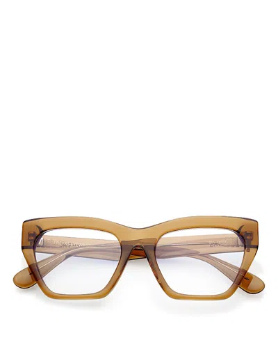 Freyrs Eyewear Gia Blue Light Reading Glasses, 51mm In Brown