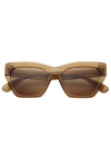 Freyrs Eyewear Gia Cat Eye Sunglasses In Brown