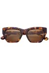 Freyrs Eyewear Gia Cat Eye Sunglasses In Brown