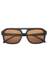 Freyrs Eyewear Havana Aviator Sunglasses In Black