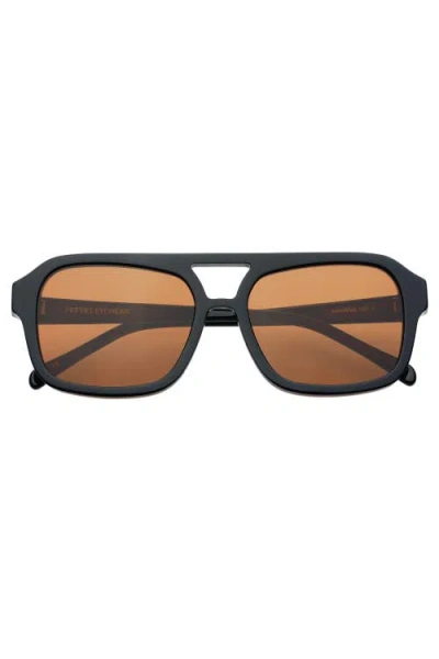Freyrs Eyewear Havana Aviator Sunglasses In Black