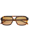 Freyrs Eyewear Havana Aviator Sunglasses In Brown