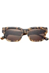 Freyrs Eyewear Hayden Rectangular Sunglasses In Brown