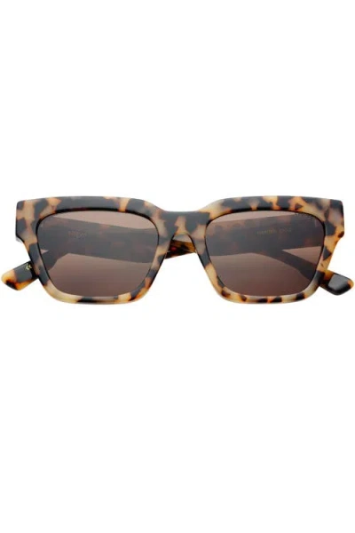 Freyrs Eyewear Hayden Rectangular Sunglasses In Brown