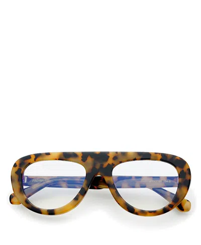 Freyrs Eyewear Jetsetter Aviator Blue Light Reading Glasses, 52mm In Red