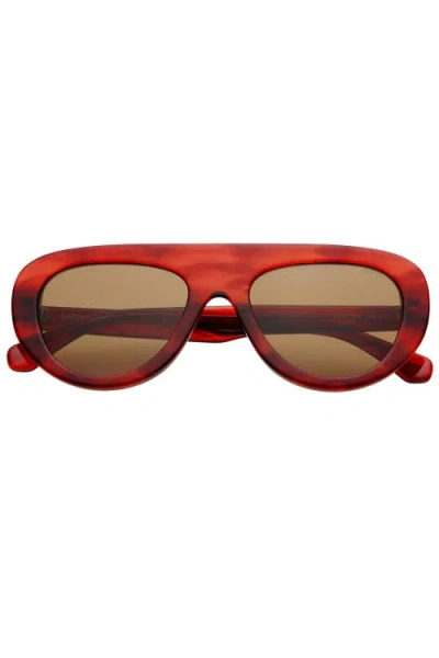 Freyrs Eyewear Jetsetter Aviator Sunglasses In Red