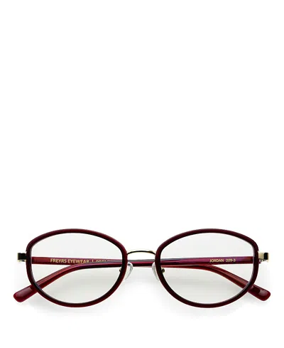 Freyrs Eyewear Jordan Womens Blue Light Reading Glasses, 52mm In Burgundy